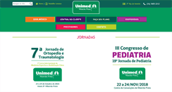 Desktop Screenshot of jornadas.unimedribeirao.com.br